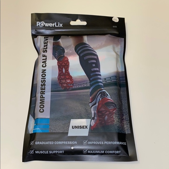 Powerlix Compression Calf Sleeve Unisex XXL - Picture 1 of 2